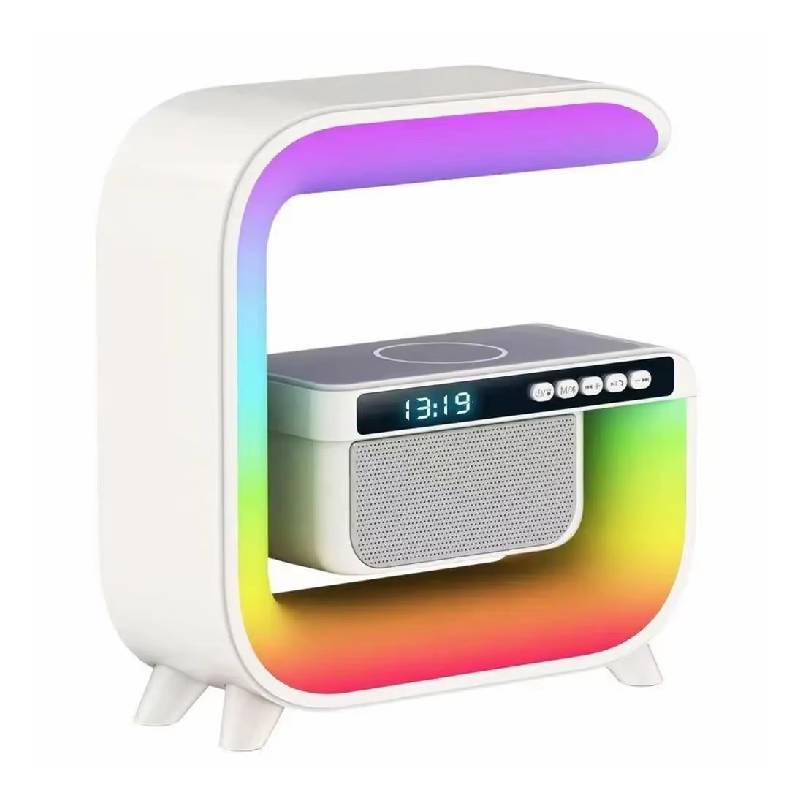 Chargeur Sans Fil avec Lampe LED RGB et Enceinte Intelligente - G3MINI