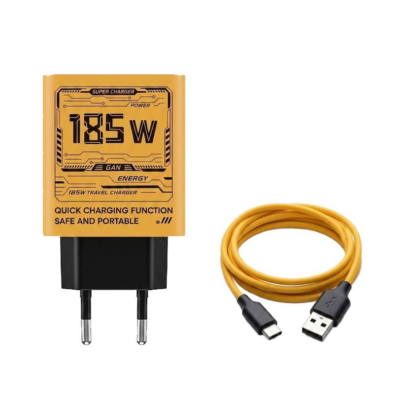 Chargeur Smartphone 185W AVEC 4 PORTS + CABLE USB-A VERS USB-C