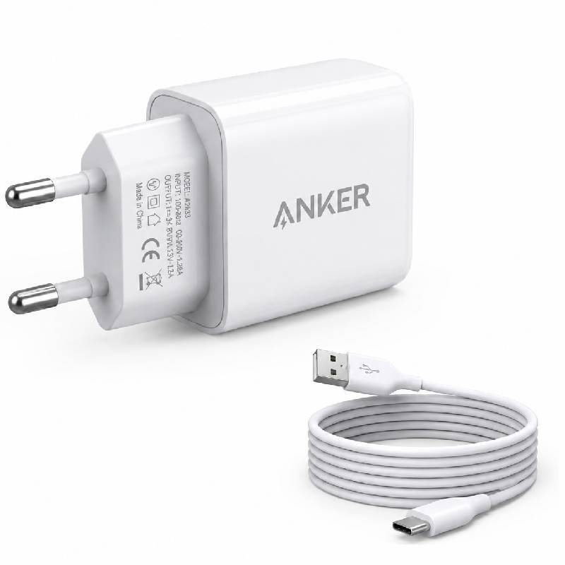 Chargeur Smartphone ANKER AM-01 USB-A + Câble Type-C