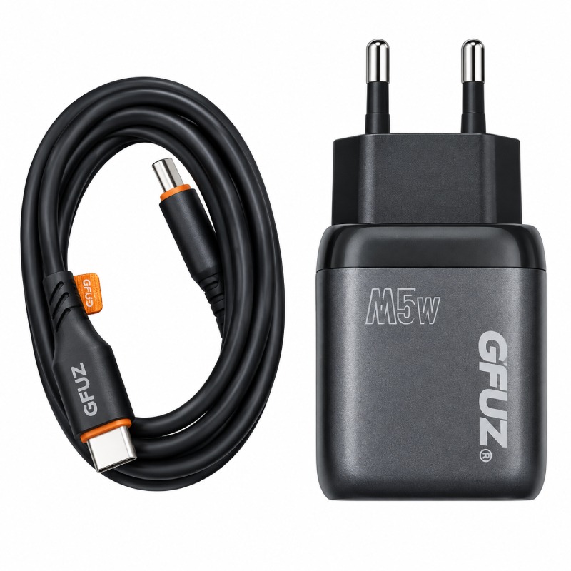 Chargeur Smartphone GFUZ 45W Dual Ports avec Câble Type-C - Blanc