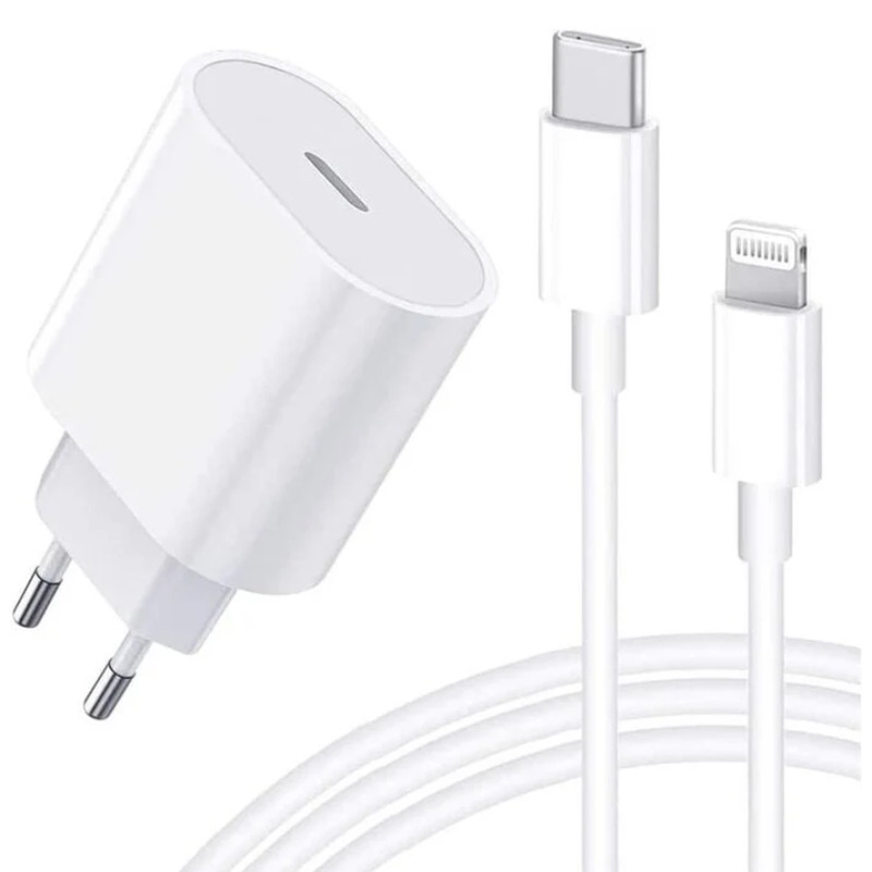 Chargeur Smartphone ROMMOS 2 Ports 25W avec Cable Lighting