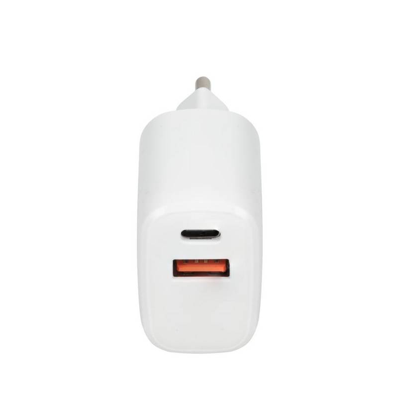 Chargeur Smartphone ROMMOS 2 Ports 30W avec Cable USB-C - Blanc - Image 2