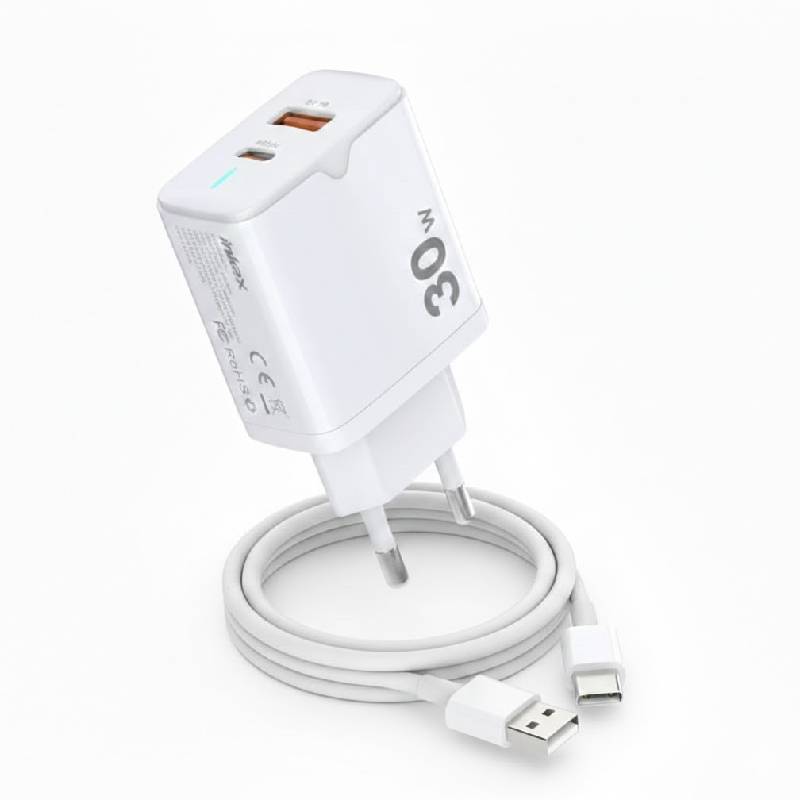 Chargeur Smartphone INKAX Rapide 30W Double Port USB/Type‑C - Image 2