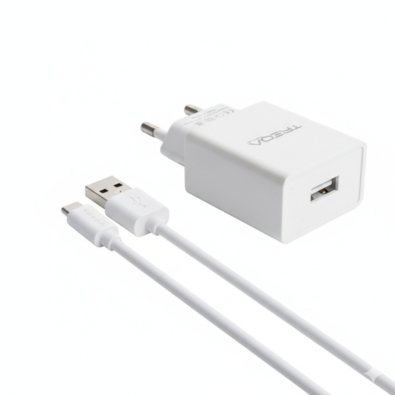 Chargeur TREQA CS-232 Type C 3.1A - Couleur Blanc - Image 2