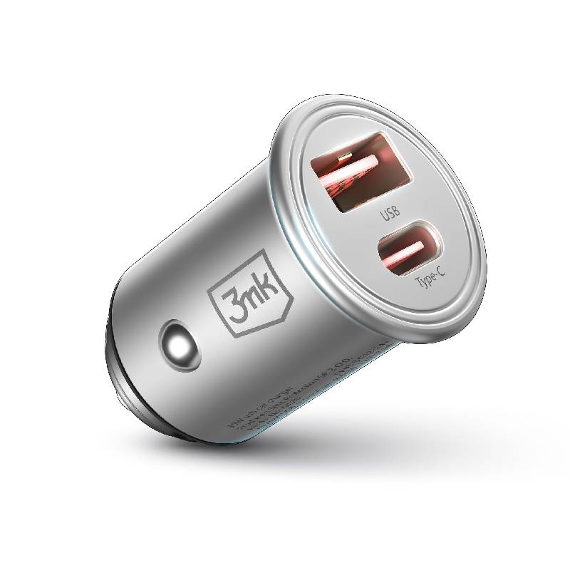 Chargeur Voiture 3MK 30W avec Protection Intégrée
