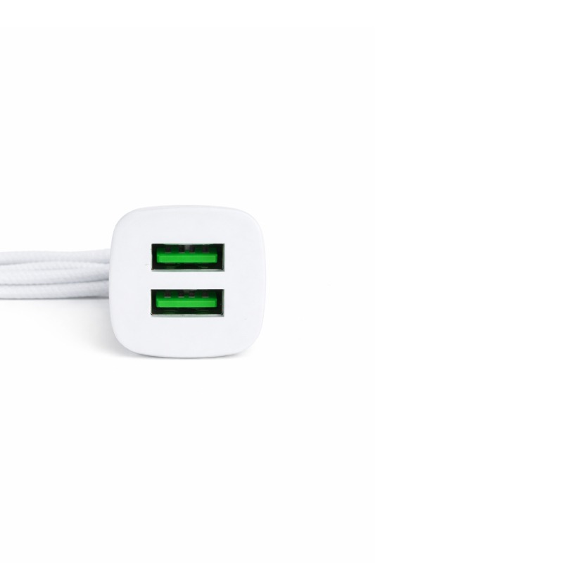 Chargeur Voiture VDENMENV 2 Ports USB Avec Cable TYPE-C - Blanc - Image 2