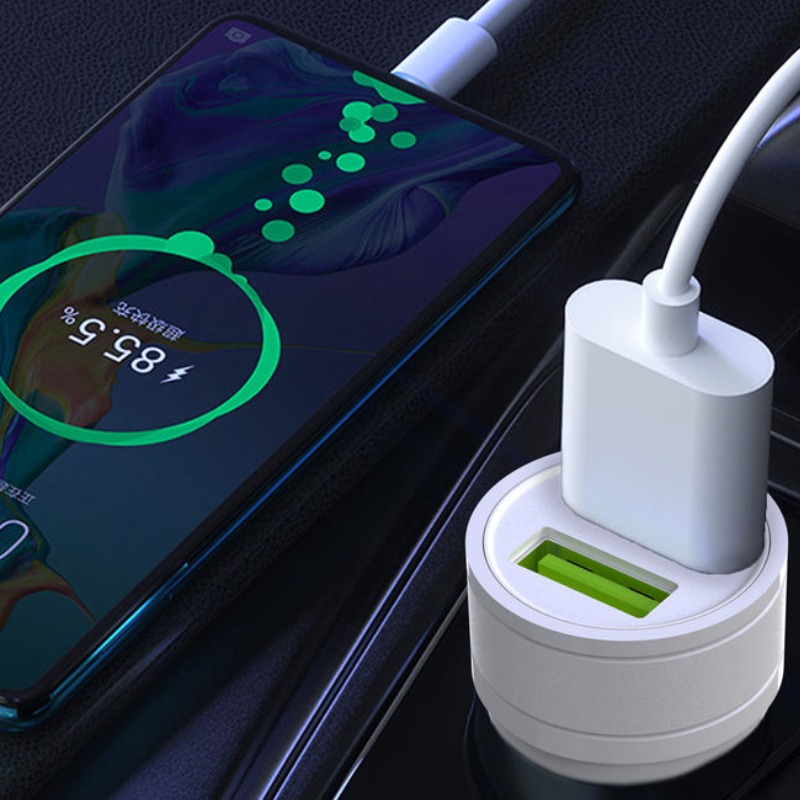 Chargeur Voiture VDENMENV  2PORTS USB  DZ17- Blanc - Image 2