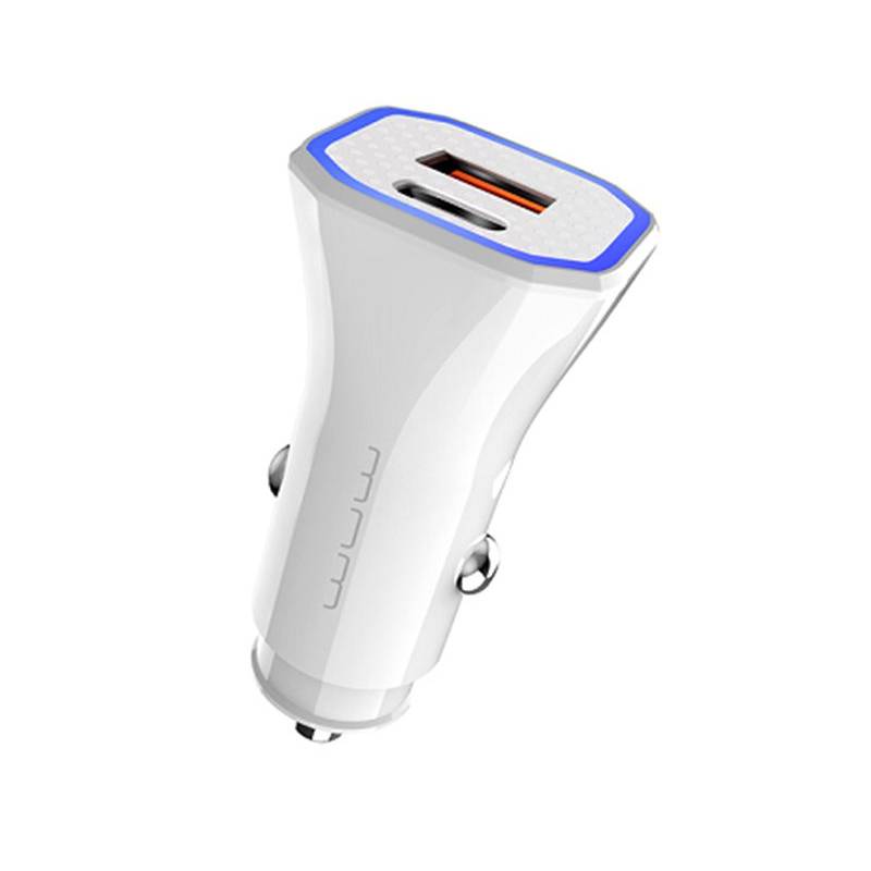 Chargeur Voiture WUW C149 Avec 2 Ports USB & Type-C 2.4A