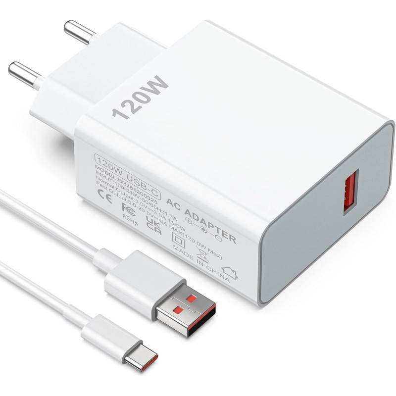 Chargeur Ultra-Rapide 120W Avec Câble USB vers Type-C - Image 2