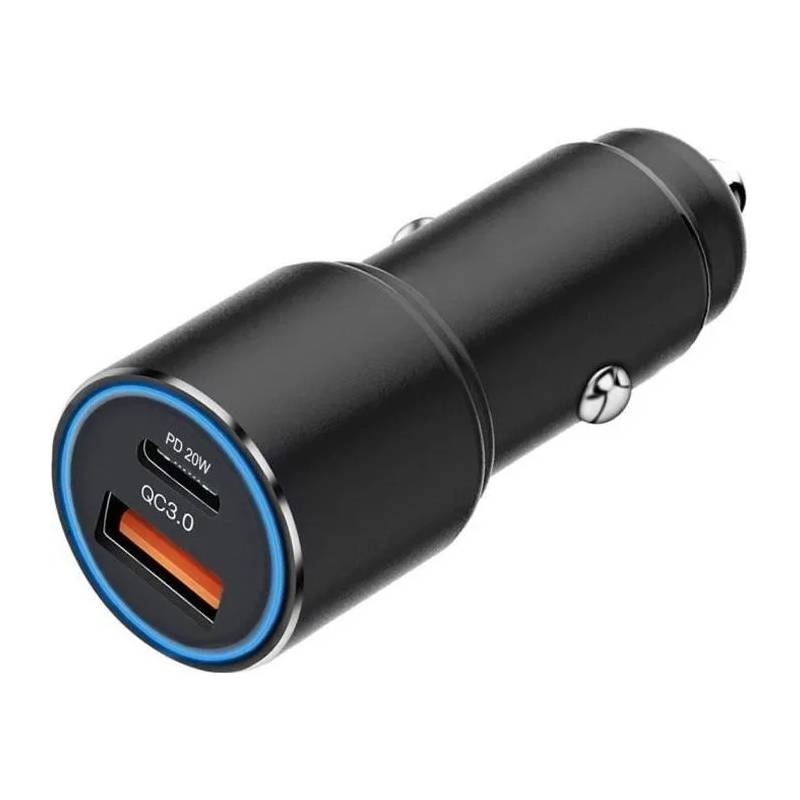 Chargeur Allume-Cigare 38W Avec 2 Ports - Noir