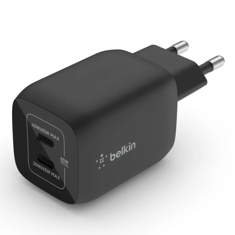Chargeur smartphone  mural USB-C PD GaN 65 W avec PPS - Noir - Image 2