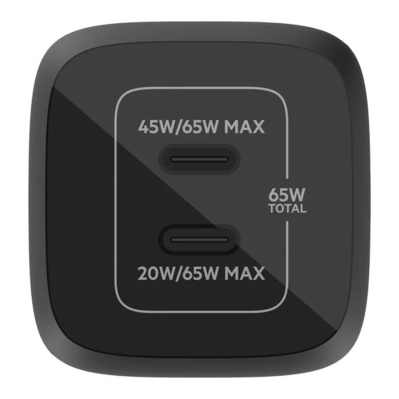 Chargeur smartphone  mural USB-C PD GaN 65 W avec PPS - Noir - Image 3