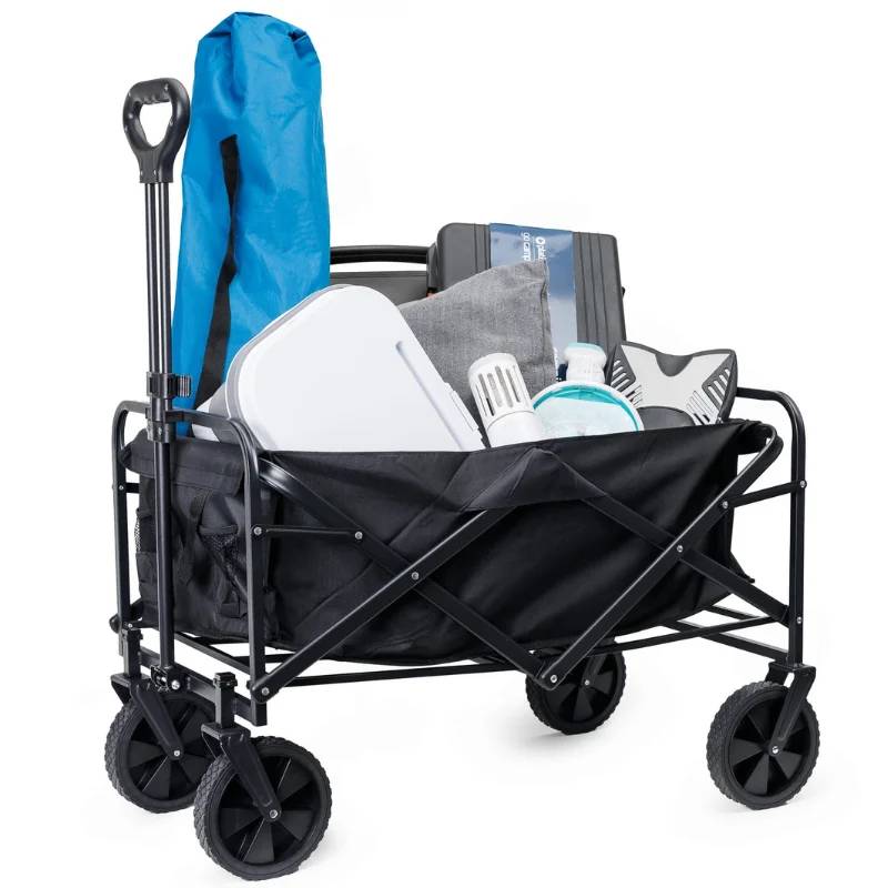 Chariot de Camping Pliable Platinet PCW1057 - Noir - Image 2