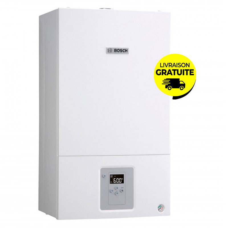Chaudière BOSCH Mixte Avec Ventouse 28KW - Blanc (WBN6000)