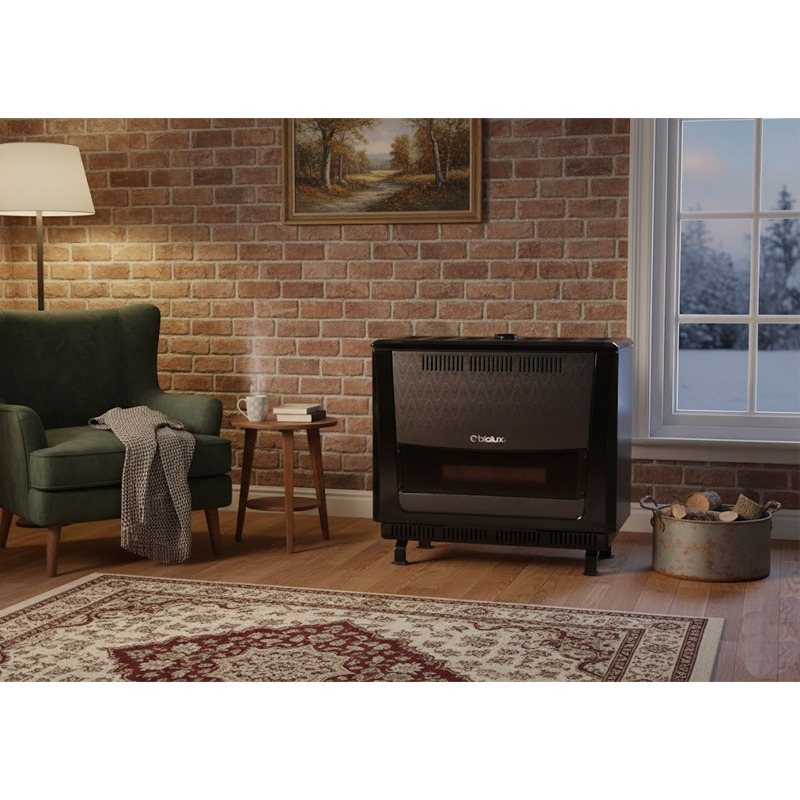 Chauffage A Gaz Naturel BIOLUX 12 KW - Noir - Image 2