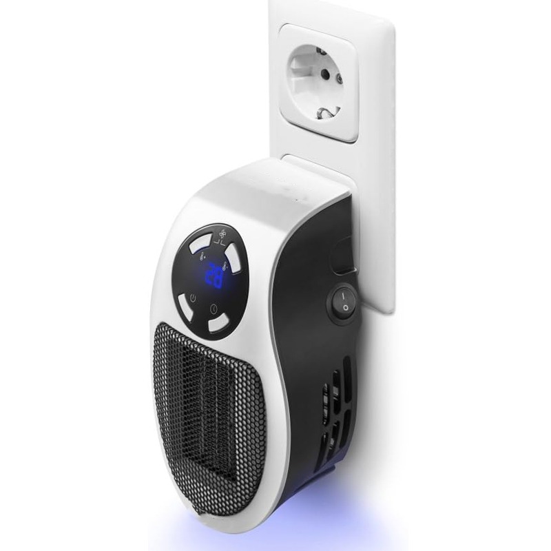 Chauffage Portable Électrique 500 Watts - Blanc - Image 2