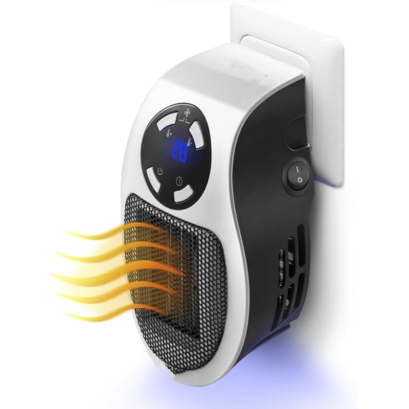 Chauffage Portable Électrique 500 Watts - Blanc - Image 3