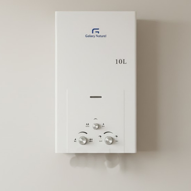Chauffe Bain GALAXY NATUREL 10 Litres Gaz Bouteille - Blanc - Image 2