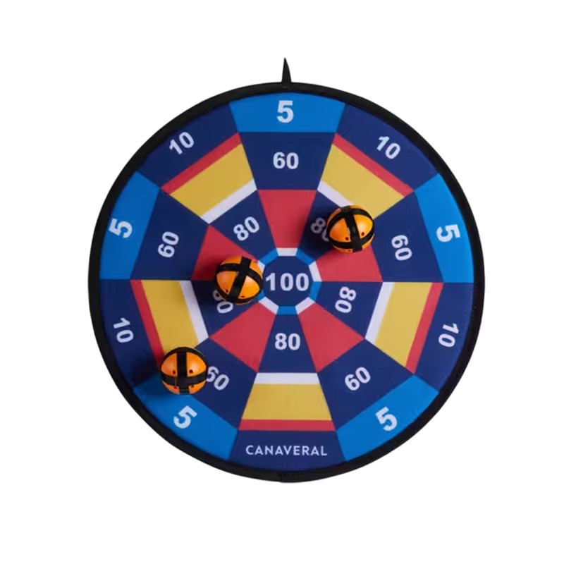 Cible de Flechettes Scratch Kaleidoscope - Bleu&Jaune