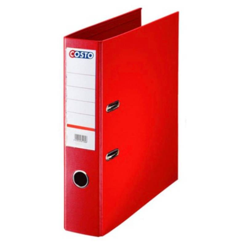 Classeur à levier COSTO Pro A4 75mm - Rouge