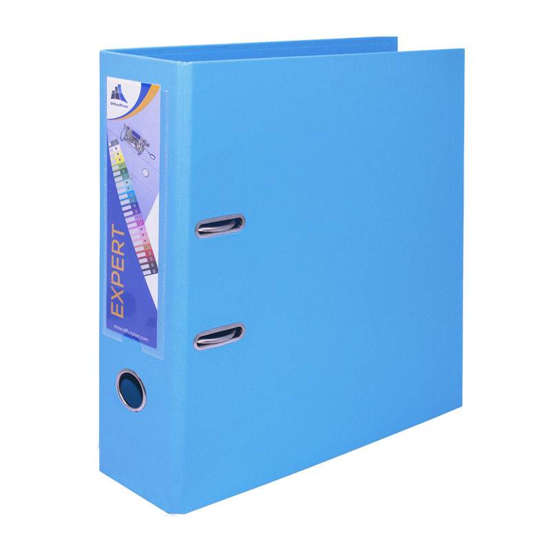 Classeur à Levier OfficePlast EXPERT Dos 80 mm A4 - Bleu Pastel 