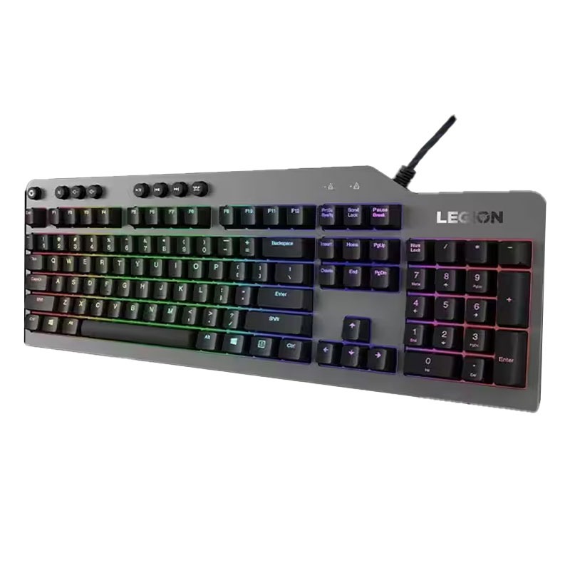 Clavier Filaire Gamer LENOVO K500 RGB - Noir - Image 3