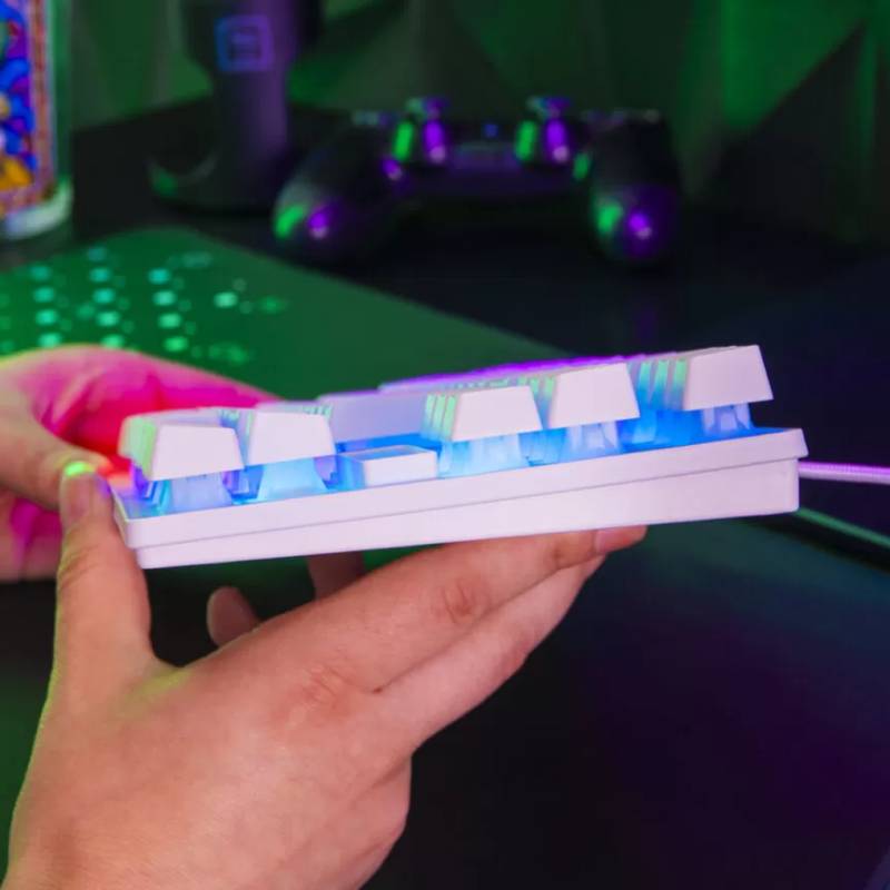 Clavier Filaire Gaming G-LAB KEYZ CAESIUM TKL - Blanc - Image 3