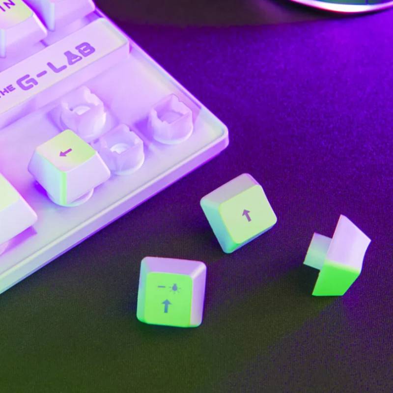 Clavier Filaire Gaming G-LAB KEYZ CAESIUM TKL - Blanc - Image 5