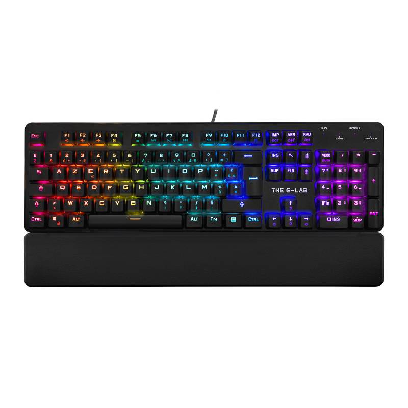 Clavier Filaire mécanique G-LAB KEYZ RUBIDIUM - Noir