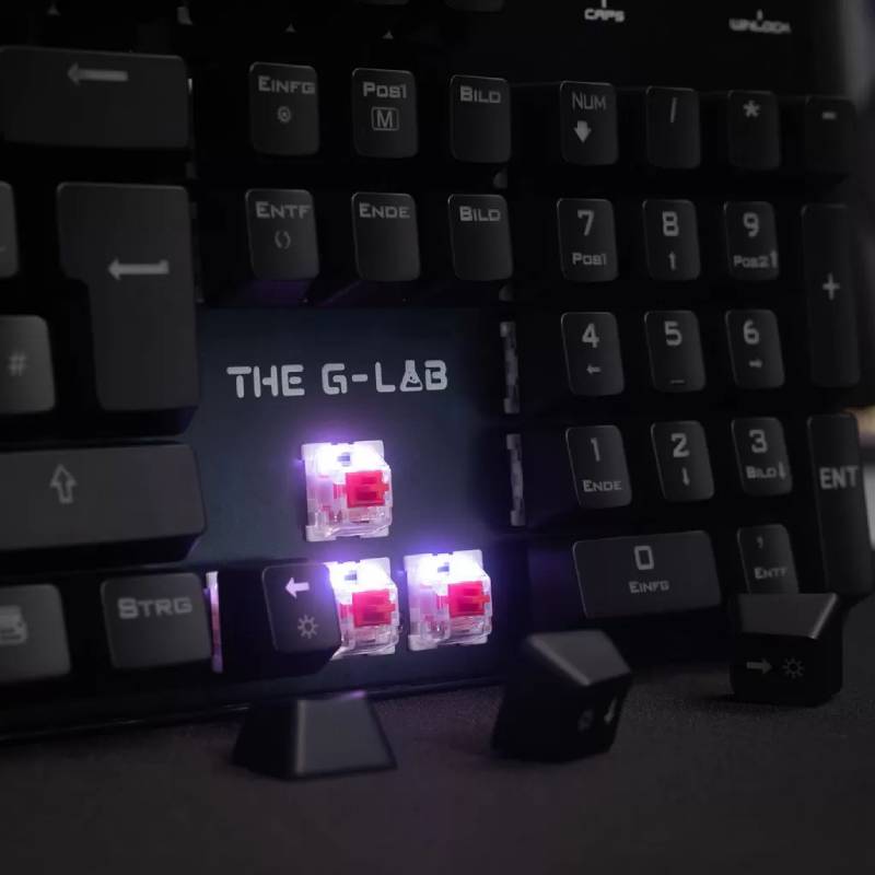 Clavier Filaire mécanique G-LAB KEYZ RUBIDIUM - Noir - Image 2