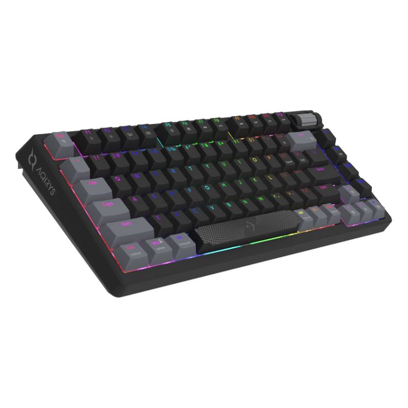 Clavier Filaire Mécanique Gamer Aqirys Adara Mini RGB - Noir et Gris - Image 4