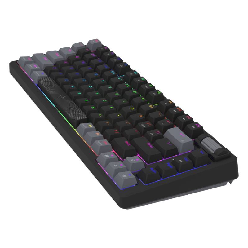 Clavier Filaire Mécanique Gamer Aqirys Adara Mini RGB - Noir et Gris - Image 5
