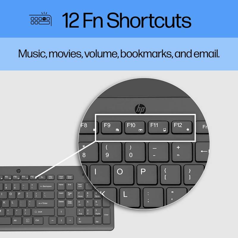 Clavier Filiaire HP 150 AZERTY Français - Noir - Image 3