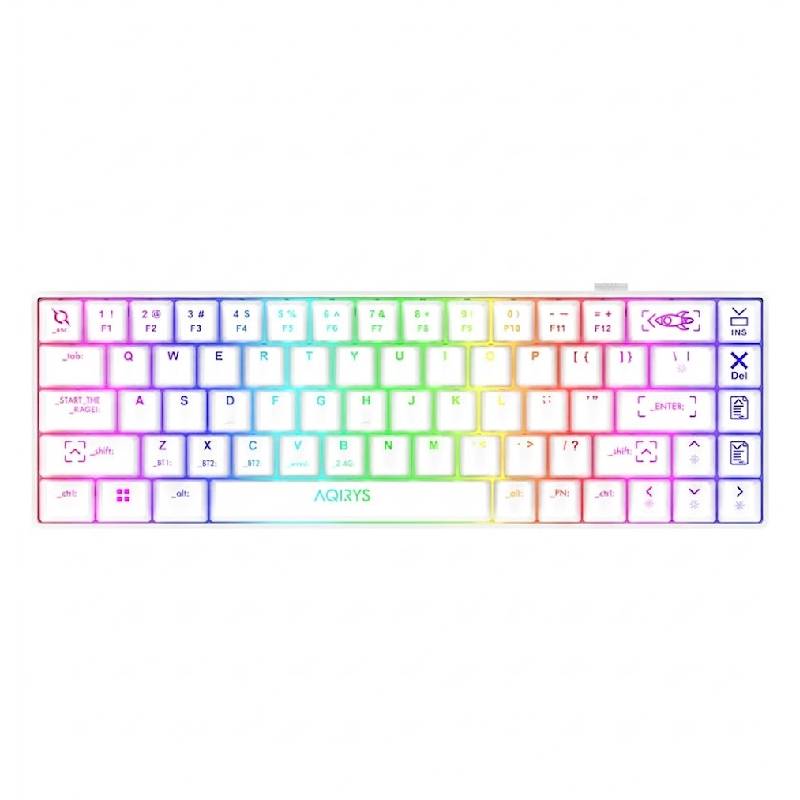 Clavier Gamer AQIRYS  Mira 2.0 Blanc - MIRA-V2-W