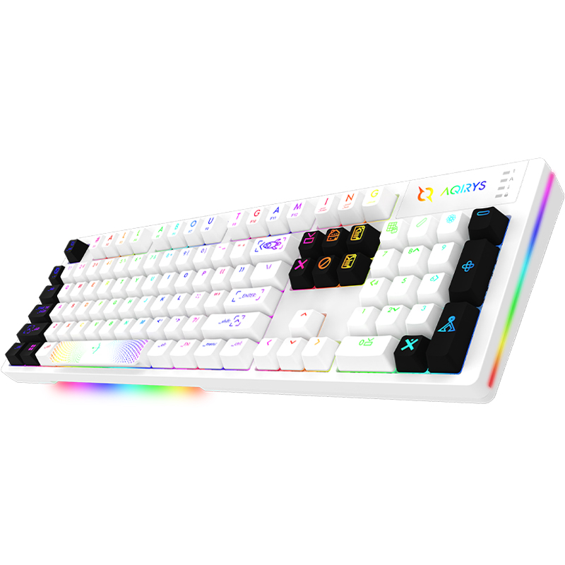 Clavier Gamer Filaire AQIRYS ALUDRA RGB - Blanc - Image 3