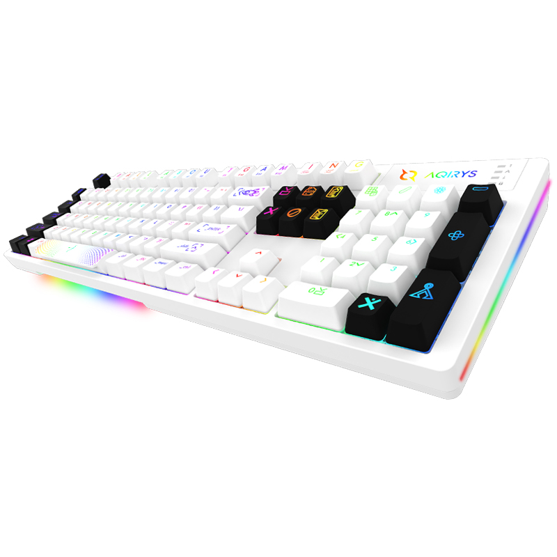 Clavier Gamer Filaire AQIRYS ALUDRA RGB - Blanc - Image 4