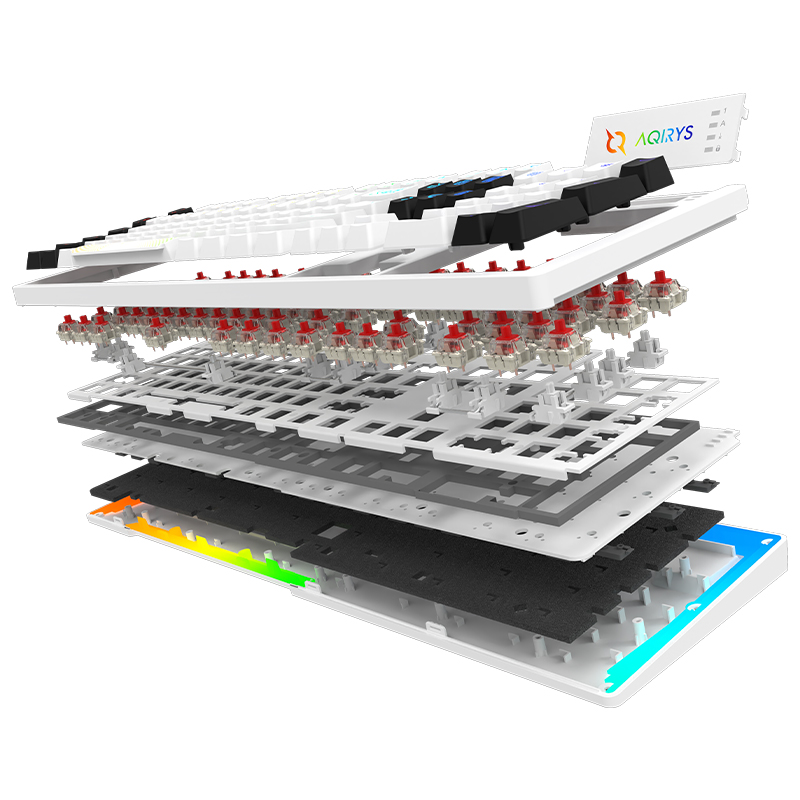 Clavier Gamer Filaire AQIRYS ALUDRA RGB - Blanc - Image 5