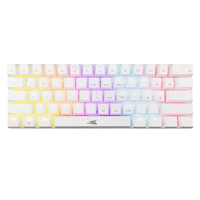 Clavier Gamer Filaire BARACUDA Mecanique Dolphin Red Switch - Blanc