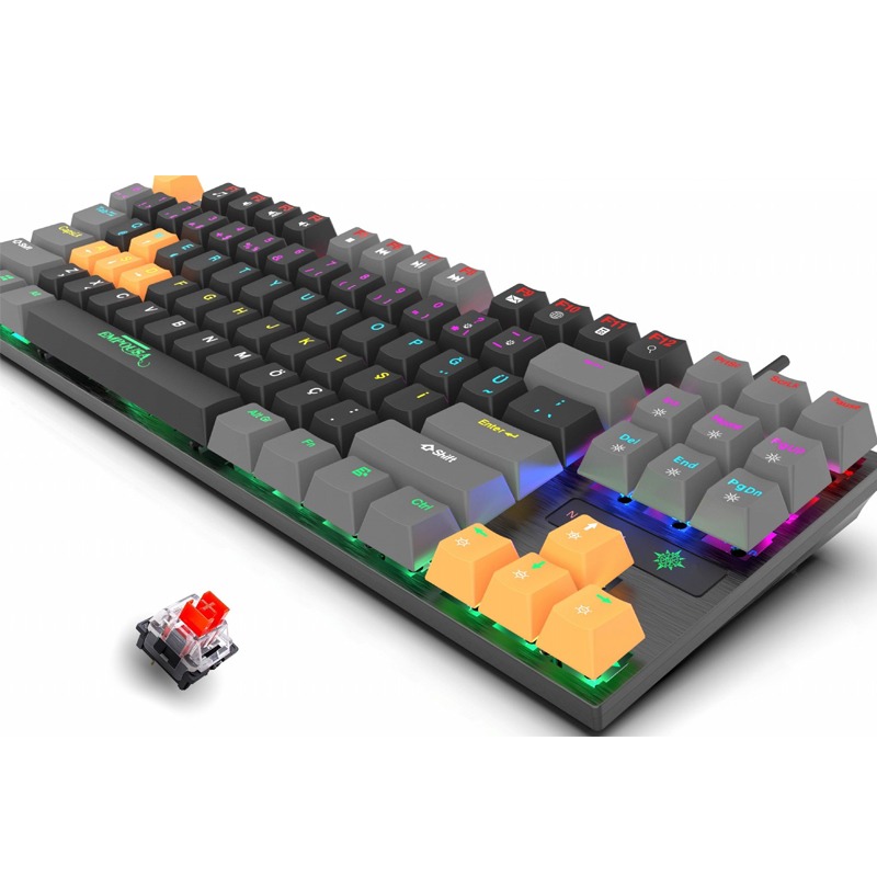 Clavier Gamer Filaire INCA IKG-439 Mécanique Interrupteur rouge RGB - Image 3