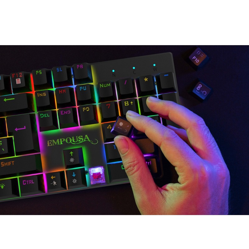 Clavier Gamer Filaire INCA IKG-443 Mécanique Interrupteur rouge RGB - Noir - Image 10