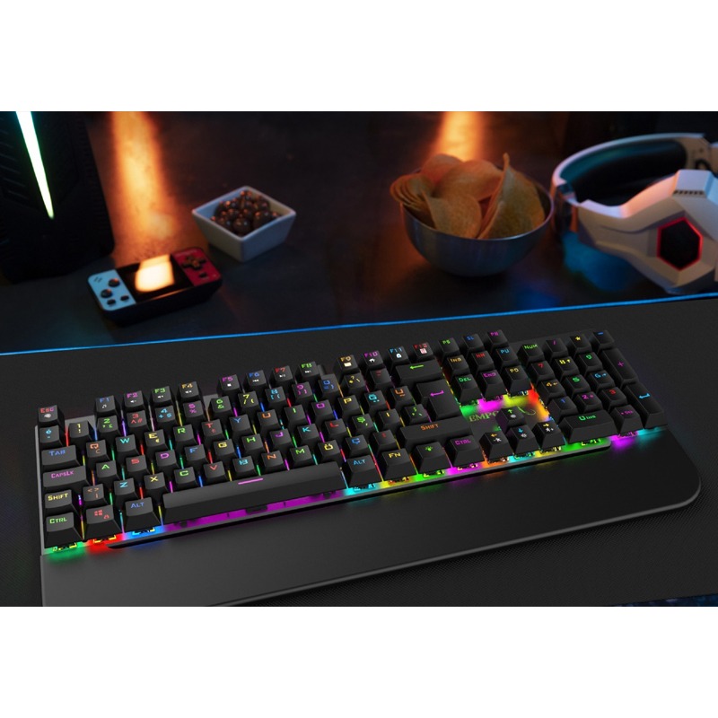 Clavier Gamer Filaire INCA IKG-443 Mécanique Interrupteur rouge RGB - Noir - Image 11