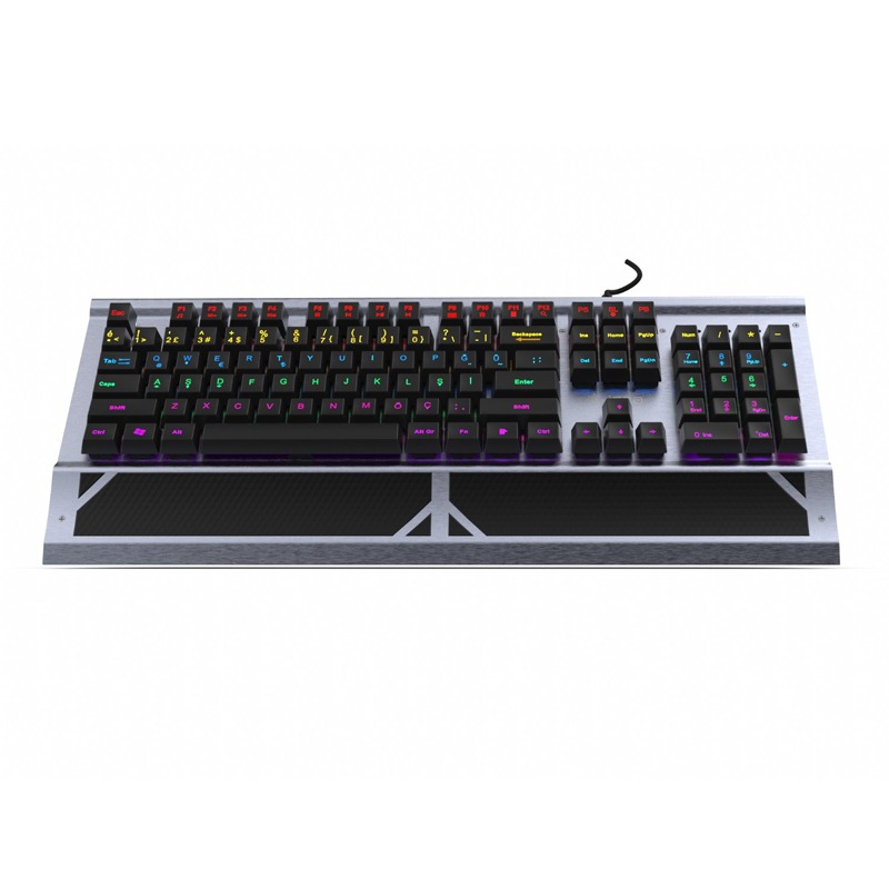 Clavier Gamer Filaire INCA IKG-444 Mécanique Interrupteur Bleu RGB - Noir - Image 2