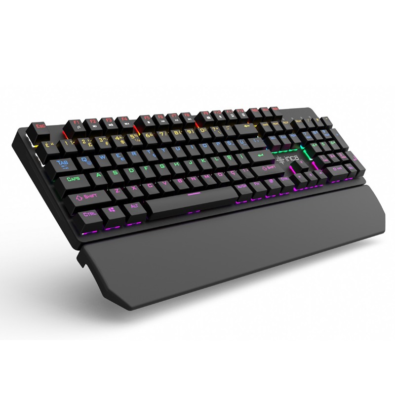 Clavier Gamer Filaire INCA IKG-445 Mécanique Interrupteur Bleu RGB - Noir - Image 2
