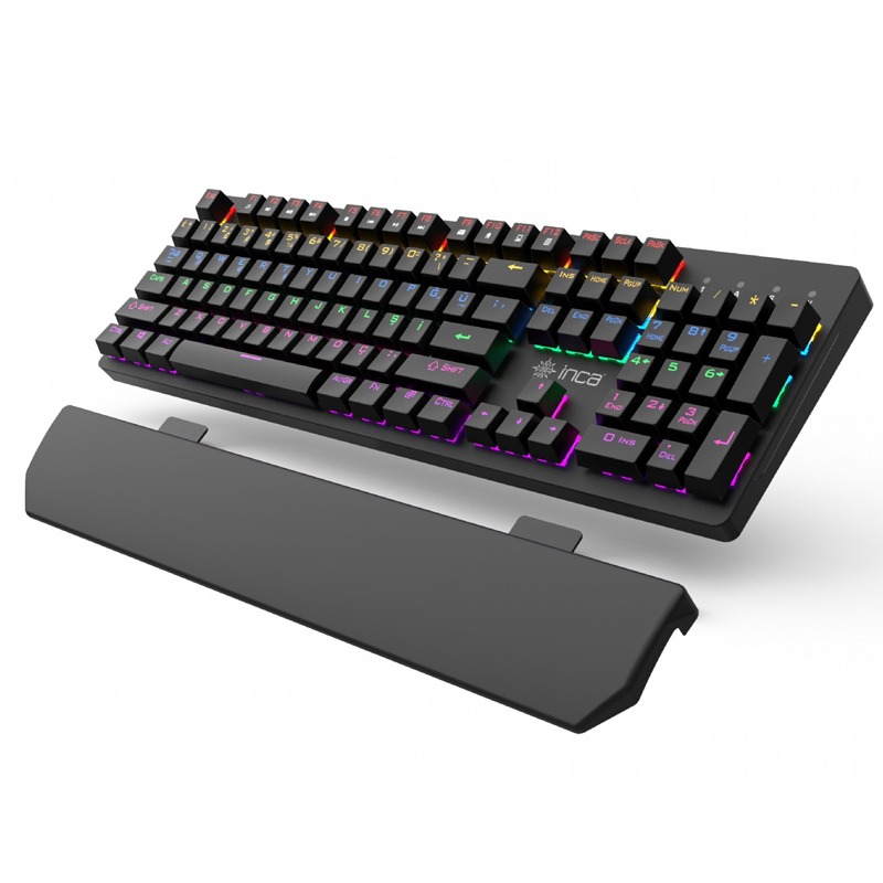Clavier Gamer Filaire INCA IKG-445 Mécanique Interrupteur Bleu RGB - Noir - Image 5
