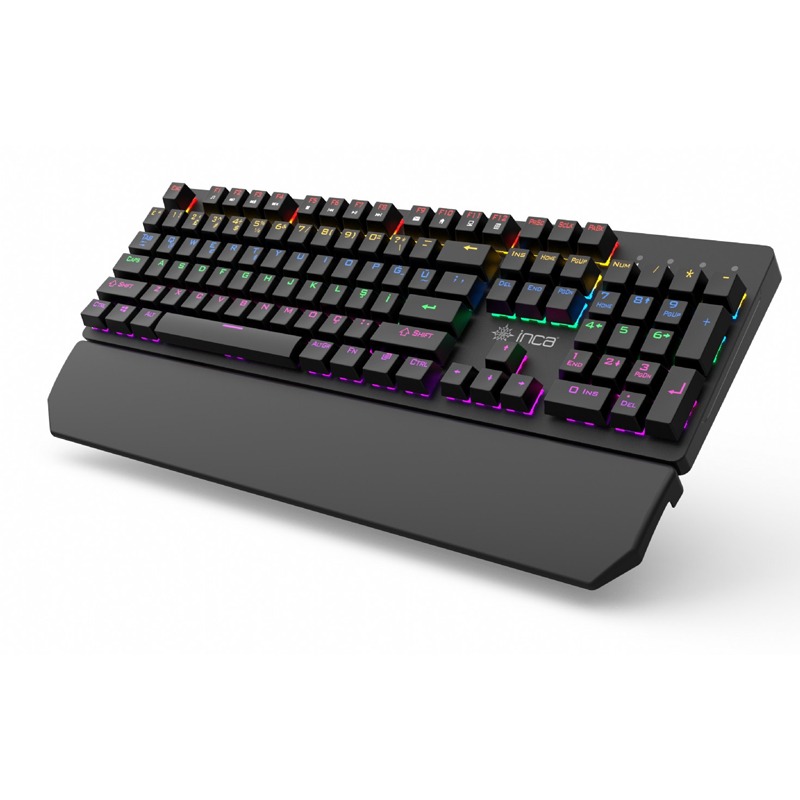 Clavier Gamer Filaire INCA IKG-445 Mécanique Interrupteur Bleu RGB - Noir - Image 3