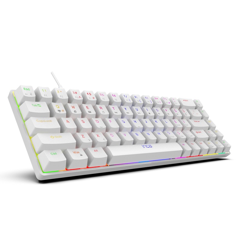 Clavier Gamer Filaire INCA IKG-453 Mécanique Interrupteur rouge RGB - Blanc - Image 3