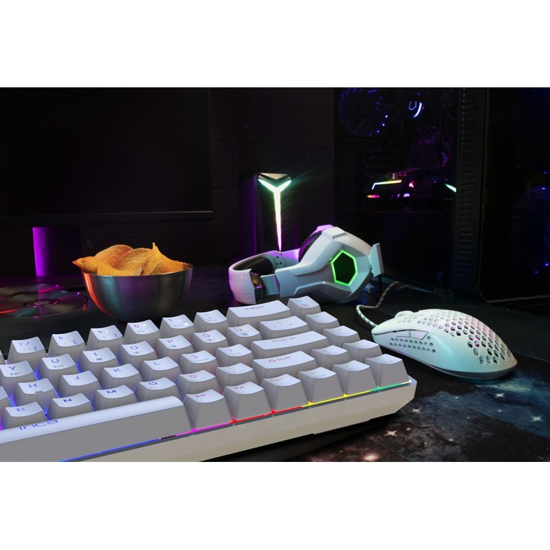 Clavier Gamer Filaire INCA IKG-453 Mécanique Interrupteur rouge RGB - Blanc - Image 11