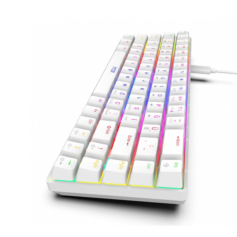 Clavier Gamer Filaire INCA IKG-453 Mécanique Interrupteur rouge RGB - Blanc - Image 5