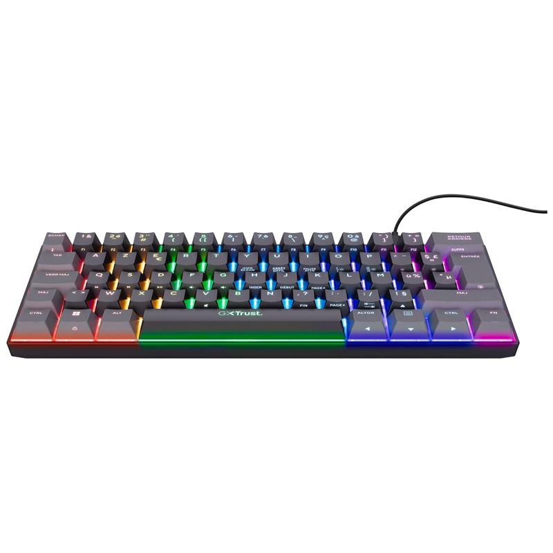 Mini Clavier Gamer Filaire Mécanique TRUST ACIRA GXT867 - Noir - Image 3