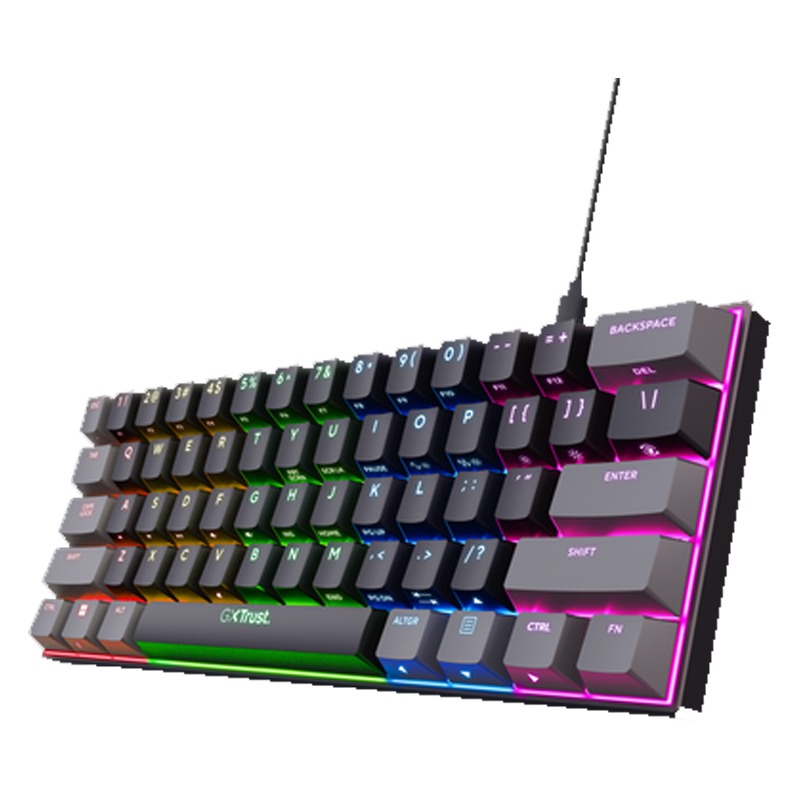 Mini Clavier Gamer Filaire Mécanique TRUST ACIRA GXT867 - Noir - Image 2
